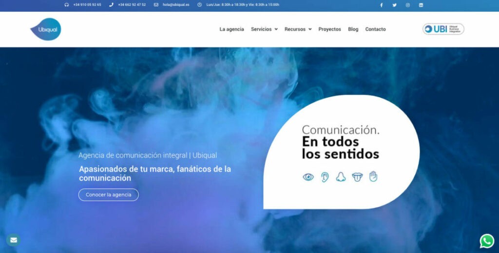 Ubiqual comunicación web